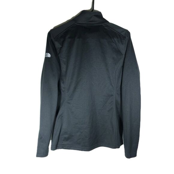 The North Face Women's NWT Tech Sz M Black Logo 1/4 Zip Outdoor Fleece Pullover - Picture 8 of 11